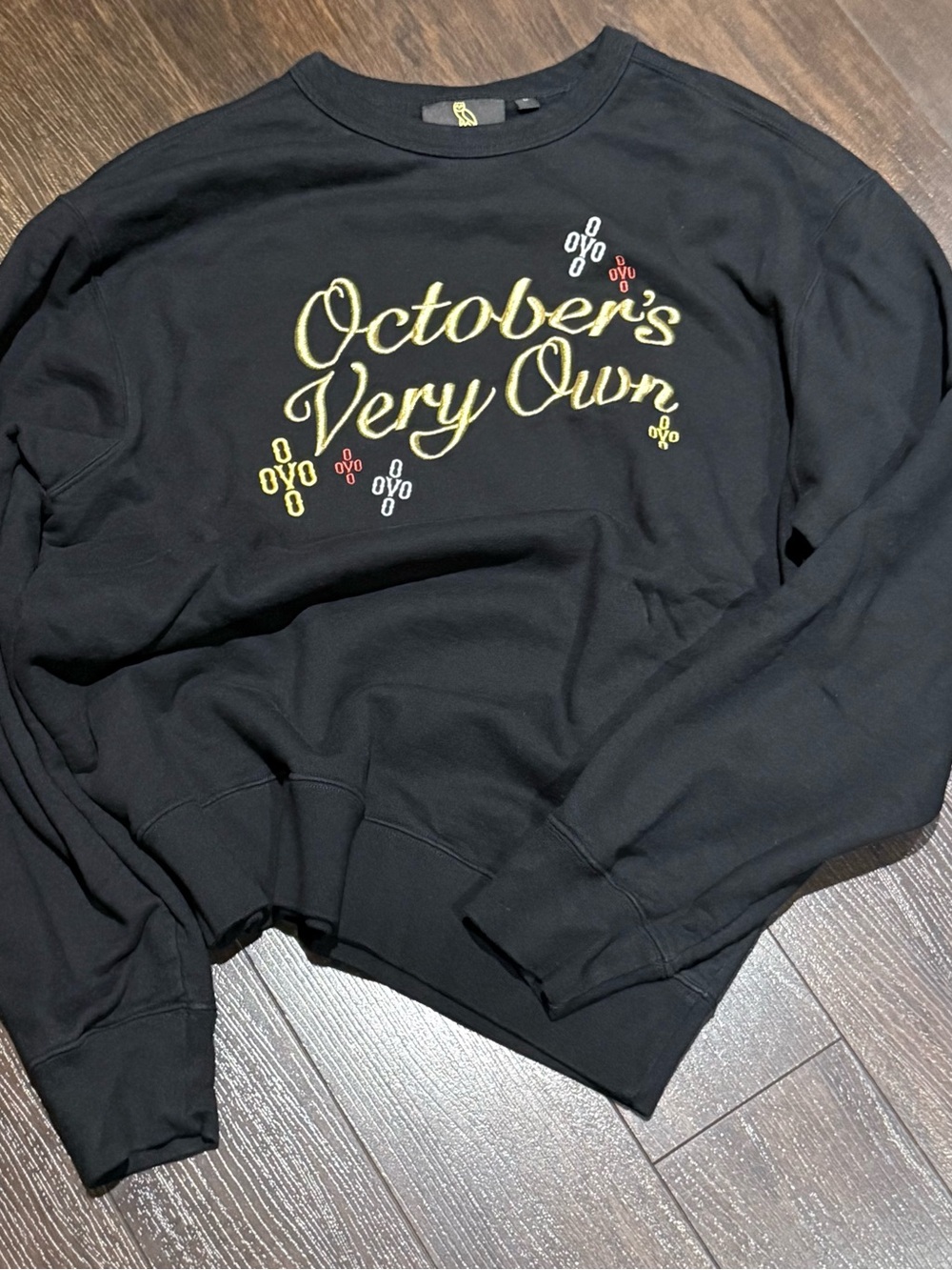 OVO Octobers Very Own Embroidered Crewneck Sweater Men’s Size M Made In Canada!